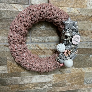 Téli  ajtódísz - otthon & életmód - dekoráció - ajtó- és ablak dekoráció - ajtódísz & kopogtató - Meska.hu