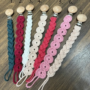 Horgolt cumilánc - baba - mama - baba játékok - cumilánc - Meska.hu