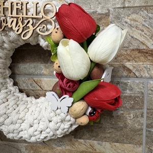 Tavaszi  ajtódísz - otthon & életmód - dekoráció - ajtó- és ablak dekoráció - ajtódísz & kopogtató - Meska.hu