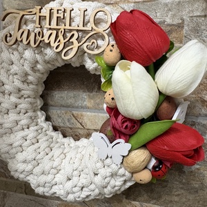 Tavaszi  ajtódísz - otthon & életmód - dekoráció - ajtó- és ablak dekoráció - ajtódísz & kopogtató - Meska.hu