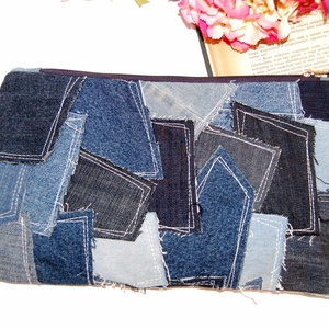Farmer patchwork clutch, neszesszer - táska & tok - neszesszer - Meska.hu