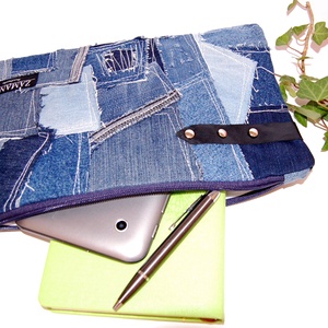 Farmer patchwork clutch, neszesszer - táska & tok - neszesszer - Meska.hu