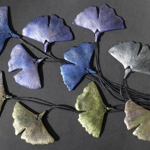 Ginkgo-medál - ékszer - nyaklánc - medál - Meska.hu