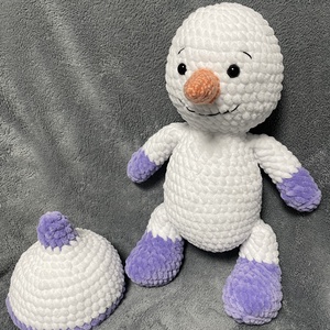Amigurumi hóember - játék & sport - plüssállat & játékfigura - más figura - Meska.hu