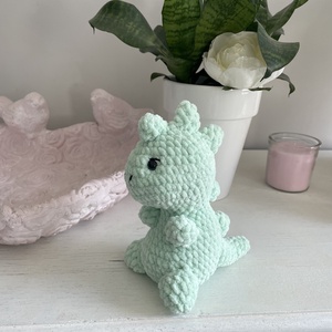 Amigurumi dino - Meska.hu