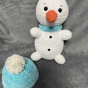 Amigurumi hóember - játék & sport - plüssállat & játékfigura - más figura - Meska.hu