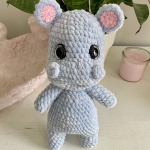 Horgolt víziló, Játék & Sport, Plüssállat & Játékfigura, Plüss mesefigurák, Horgolás, MESKA