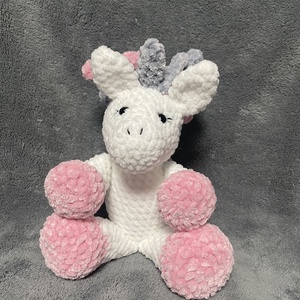 Horgolt unikornis - játék & sport - plüssállat & játékfigura - plüss mesefigurák - Meska.hu