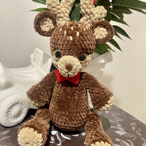 Horgolt rénszarvas - játék & sport - plüssállat & játékfigura - más figura - Meska.hu