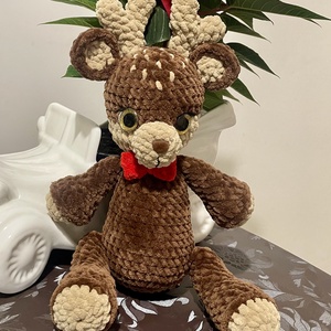 Horgolt rénszarvas - Meska.hu