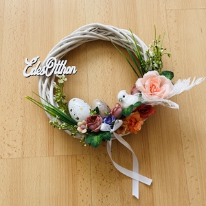 Édes otthon húsvéti  ajtókopogtató - otthon & életmód - dekoráció - ajtó- és ablak dekoráció - ablakdísz - Meska.hu