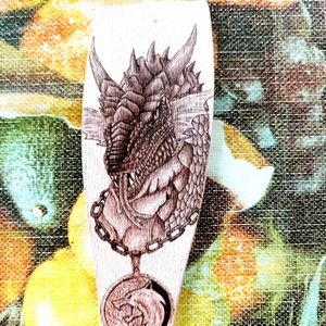 Sárkányos -witcheres fakanál  - otthon & életmód - konyhafelszerelés, tálalás - sütés, főzés - fakanál & fakanáltartó - Meska.hu