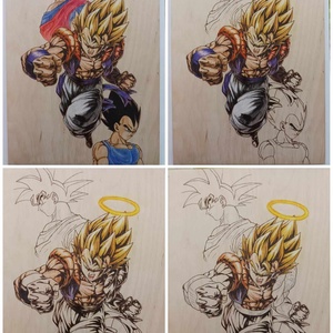 Dragon Ball falikép  - otthon & életmód - dekoráció - kép & falikép - fából készült kép - Meska.hu