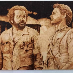 Bud Spencer és Terence Hill egyedi kézműves műalkotás, Otthon & Életmód, Dekoráció, Dísztárgy, , MESKA