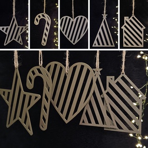 Karácsonyfadíszek - 5 db-os khaki bronz szett - Meska.hu