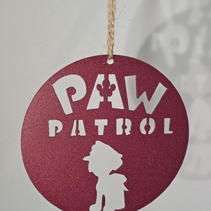Karácsonyfadísz - Fém, 4 szín, PAW patrol - karácsony - karácsonyi lakásdekoráció - karácsonyfadíszek - Meska.hu