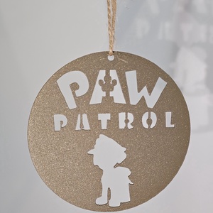 Karácsonyfadísz - Fém, 4 szín, PAW patrol - karácsony - karácsonyi lakásdekoráció - karácsonyfadíszek - Meska.hu