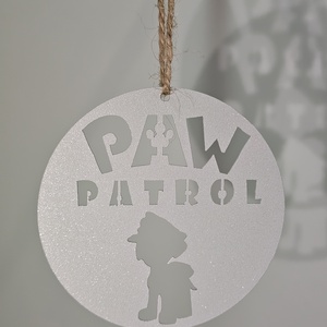 Karácsonyfadísz - Fém, 4 szín, PAW patrol - Meska.hu