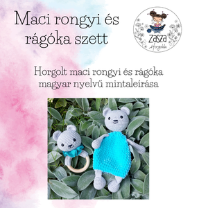 MINTALEÍRÁS-Maci rongyi és rágóka szett - Meska.hu