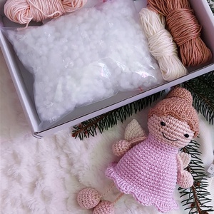 Varázsalatos angyalka horgoló doboz - diy (csináld magad) - egységcsomag - Meska.hu