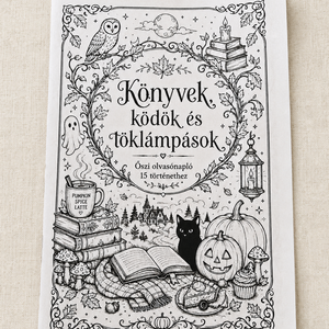 Könyvek, ködök és töklámpások - őszi olvasónapló és színező - Meska.hu