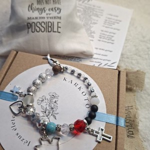 Jézus élete - keresztény történet karkötő-ezüst-106, Ékszer, Karkötő, Bogyós karkötő, , MESKA