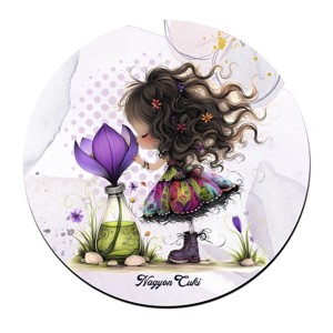 Kedves krókusz virágos tündér pohár alátét - Meska.hu