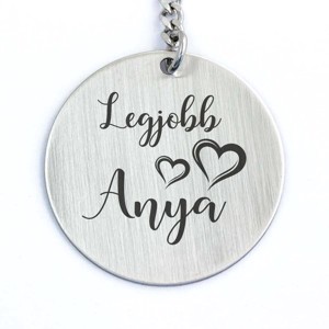 Legjobb Anya acél medálos kulcstartó, Táska & Tok, Kulcstartó & Táskadísz, Kulcstartó, , MESKA