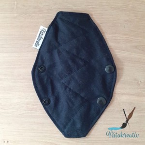 Fekete tanga mosható betét 16cm - tisztasági, Szépségápolás, Intim higiénia, Tisztasági betét, , MESKA