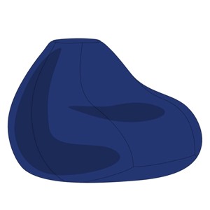 Kék XXL Babzsákfotel Huzat, Otthon & Életmód, Bútor, Babzsák huzat, Babzsák, , MESKA