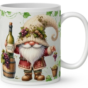 Névvel kérhető - A legjobb borász manó és a fehér bor mintás bögre - otthon & életmód - konyhafelszerelés, tálalás - tálalás - bögre & csésze - Meska.hu