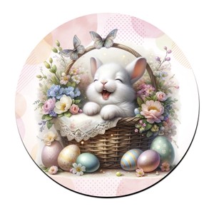 Vidám kis húsvéti nyuszi mintás bögre alátét, , , MESKA