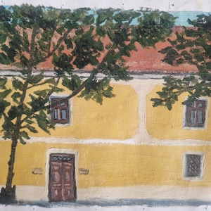 Múzeum utca, Pécs (Museum Streeet) - művészet - festmény - olajfestmény - Meska.hu