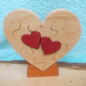 Szíves kirakó - játék & sport - puzzle - 3d puzzle - Meska.hu