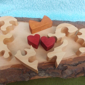 Szíves kirakó - játék & sport - puzzle - 3d puzzle - Meska.hu