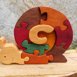 Csiga puzzle - játék & sport - puzzle - forma puzzle - Meska.hu