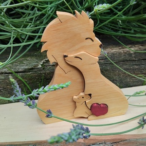 Oroszlán Család 1-Rendelhető! - otthon & életmód - dekoráció - dísztárgy - Meska.hu