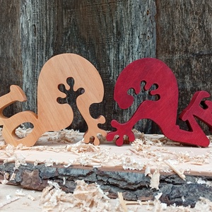 Ölelkező szívek LOVE felirattal - otthon & életmód - dekoráció - dísztárgy - Meska.hu