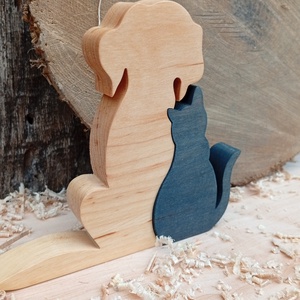 Kutya és macska  - otthon & életmód - dekoráció - dísztárgy - Meska.hu