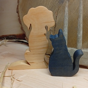 Kutya és macska  - otthon & életmód - dekoráció - dísztárgy - Meska.hu