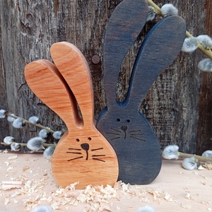 Nyúl pár - otthon & életmód - dekoráció - dekoratív figurák és szobrok - Meska.hu