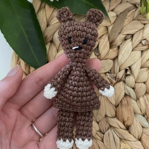 Horgolt Mr. Bean Teddy maci, Játék & Sport, Plüssállat & Játékfigura, Maci, Horgolás, MESKA