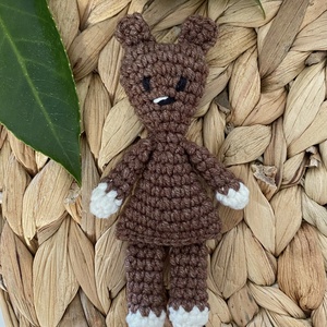 Horgolt Mr. Bean Teddy maci - játék & sport - plüssállat & játékfigura - maci - Meska.hu