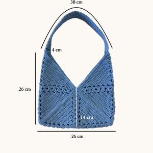 Horgolt szatyor/táska - táska & tok - kézitáska & válltáska - válltáska - Meska.hu