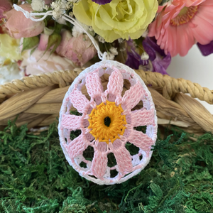 Horgolt húsvéti tojások - ünnepi díszek, dekorációk - húsvéti díszek és dekorációk - húsvéti tojás, hímestojás - Meska.hu