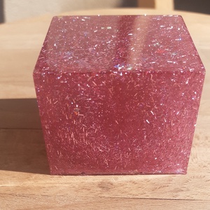 Műgyanta díszkocka - otthon & életmód - dekoráció - dísztárgy - Meska.hu