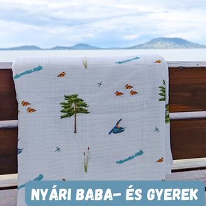 Balaton mintájú babatakaró  - Meska.hu