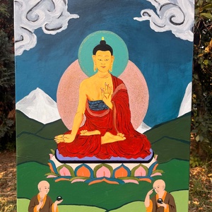 Csendes Fény � Sákjamuni Buddha vászonkép - Meska.hu
