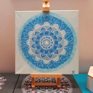 A lélekben megszülető csend MANDALÁJA, Otthon & Életmód, Dekoráció, Spiritualitás, Mandala, Festészet, Festett tárgyak, MESKA