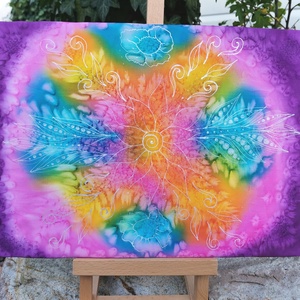 Életöröm selyemkép - Meska.hu